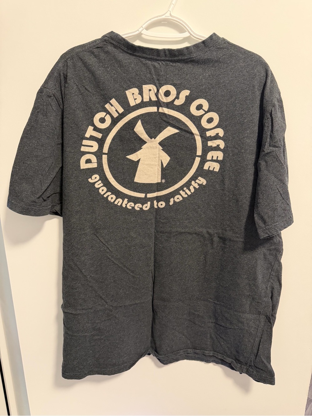 Dutch Bros Charcoal Gray Short Sleeve Logo Tee